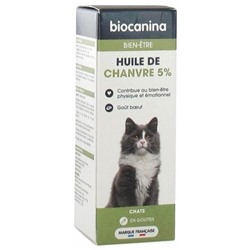 Biocanina Huile de Chanvre 5% Chat 10 ml