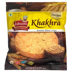 Хрустящая соленая лепешка Khakhra Plain Salted Jabsons, Индия, 180 г Акция