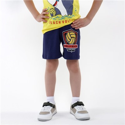 Комплект (футболка, шорты) для мальчик, цвет желтый, рост 116 см