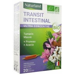 Naturland Transit Intestinal Bio 20 Ampoules Buvables de 10 ml