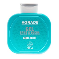 AGRADO Гель для ванн и душа (750ml) "Aqua blue". 8 /6050/