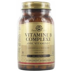 Solgar Vitamine B Complex avec Vitamine C 100 Comprim?s