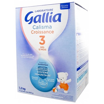Gallia Calisma Croissance 3?me ?ge +12 Mois 1,2 kg