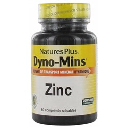 Natures Plus Dyno-Mins Zinc 60 Comprim?s S?cables
