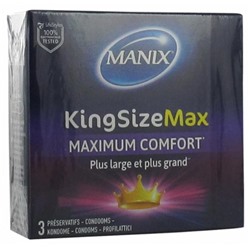 Manix King Size Max 3 Pr?servatifs