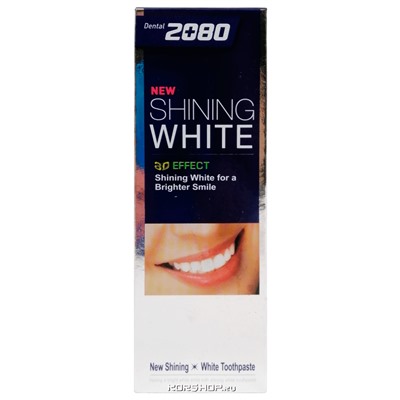 Зубная паста СИЯЮЩАЯ БЕЛИЗНА Shining White Dental Clinic 2080, Корея, 100 г Акция