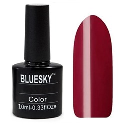 Bluesky Гель-лак для ногтей 130 SH, карминово-красный с шиммером, 10 мл