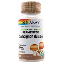 Solaray Champignon du Soleil Ferment? 500 mg 60 Capsules V?g?tales