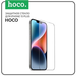 Защитное стекло Hoco для Iphone 15 Plus, Full-screen, 0.4 мм, полный клей