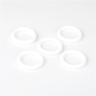 Комплект колец из пластмассы для металлического карниза, белый, диаметр 28 мм (df-100373)