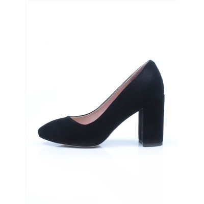 06-XA852-H309-K20 BLACK Туфли женские (натуральная замша)