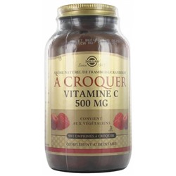 Solgar Vitamine C 500 Go?t Framboise-Cranberry 90 Comprim?s ? Croquer
