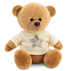 Мягкая игрушка «Медведь Топтыжкин», звезда, цвет коричневый, 17 см