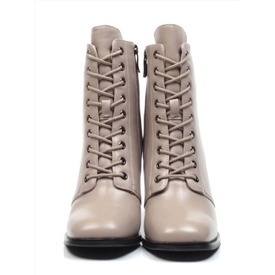 04-E29W-15HK BEIGE Ботинки зимние женские (натуральная кожа, натуральный мех)