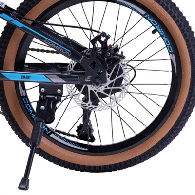 Велосипед 20" рама 10" 7sp GT2007S B COMIRON SMART, жёсткая вилка, сине-серый