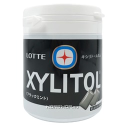 Жевательная резинка Черная Мята Xylitol Gum Black Mint Bottle Lotte, Япония, 143 г. Акция