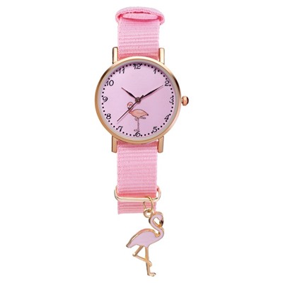 Часы наручные женские "Фламинго", розовые
