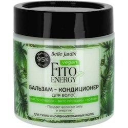 Belle Jardin Fito Energia Vegan Бальзам+кондиц. д/в масло Конопли+Фито протеины-Кофеин (450мл).16