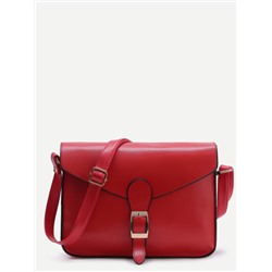 Красная модная сумка-мессенджер