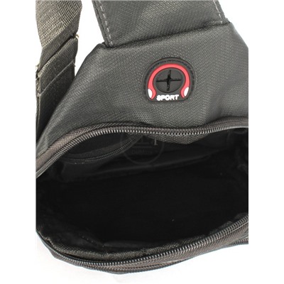 Рюкзак (сумка)  муж Battr-9904  (однолямочный),  1отд,  плечевой ремень,  2внеш карм,  серый 257847