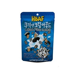 Миндаль в глазури из печенья со сливками Cookie and Cream Almond HBAF, Корея, 40 г Акция