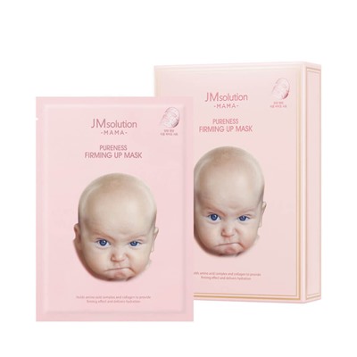 JMSolution/Гипоаллергенная тканевая маска для упругости кожи JMsolution Mama Pureness Firming Up Mask. 10 шт.