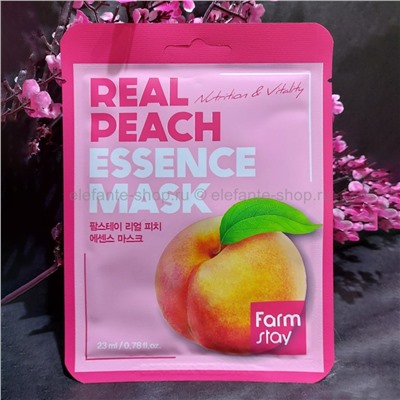 Маска с экстрактом персика FarmStay Real Peach Essence Mask 23ml (125)