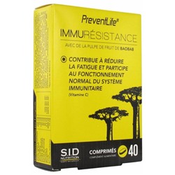 S.I.D Nutrition PreventLife ImmuR?sistance 40 Comprim?s