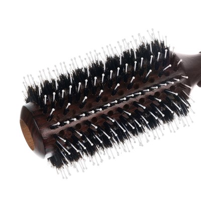 Dewal Брашинг для волос с натуральной щетиной / Деревянная BR2070, 38/72 мм, черный