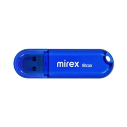 Флешка Mirex CANDY BLUE, 8 Гб ,USB2.0, чт до 25 Мб/с, зап до 15 Мб/с, синяя