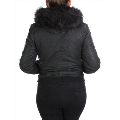 74051 BLACK Куртка зимняя женская NO NAME (200 гр. холлофайбер)