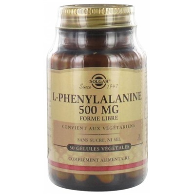 Solgar L-Phenylalanine 500 mg 50 G?lules V?g?tales