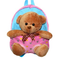 Детский текстильный рюкзак с игрушкой
