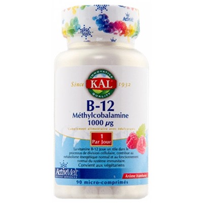 Kal Vitamine B12 M?thylcobalamine 90 Micro-Comprim?s