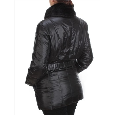 B-10 BLACK Куртка зимняя женская NO NAME (100 гр. холлофайбер)
