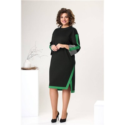 Romanovich Style 1-2465 черный/зеленый, Платье