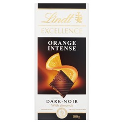 Шоколад Lindt Еxcellence темный с кусочками апельсина и миндаля 100 гр