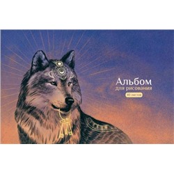 Альбом для рис. А4 40 л. Alpha-Trend "Волк и ключи"