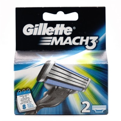 (Копия) Кассеты Gillette Mach 3 (2 шт)