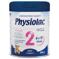 Physiolac 2 6 ? 12 Mois 800 g