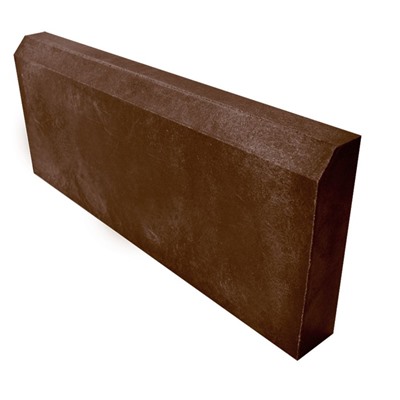 Бордюр тротуарный, 50 × 5 × 20 см, коричневый, БТ-200
