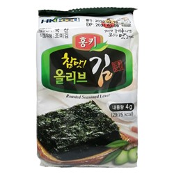 Сушеная морская капуста со вкусом оливкового масла Manjun, Корея, 4 г. Акция