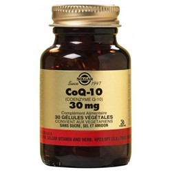 Solgar CoQ-10 30 mg 30 G?lules V?g?tales