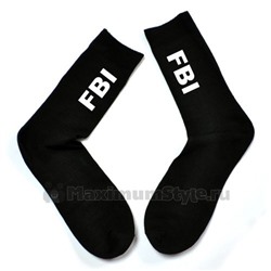 Мужские носки с надписью "FBI"