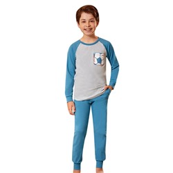 Комплект для мальчика с длинным рукавом Baykar (9797) голубой