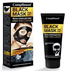 "Compliment" No problem "Black Mask" Маска-пленка для лица PRO-COLLAGEN 80мл.12 /912754