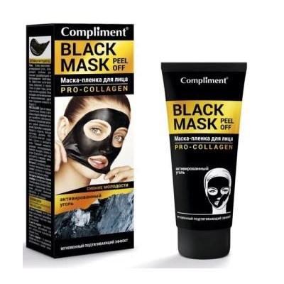 "Compliment" No problem "Black Mask" Маска-пленка для лица PRO-COLLAGEN 80мл.12 /912754
