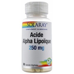 Solaray Acide Alpha Lipo?que 250 mg 30 Capsules V?g?tales