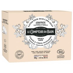 Le Comptoir du Bain Savon Soin Le Nutritif Visage and Corps Bio 100 g