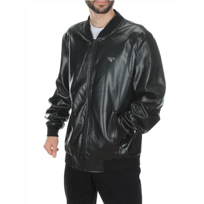 P2112 BLACK Куртка из эко-кожи мужская